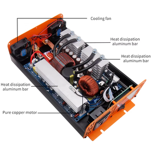 Convertisseur solaire HOULI 10000W |   Convertisseur d'ondes sinusoïdales pures 24V DC vers 220V AC pour l'alimentation de secours domestique et extérieure en cas d'urgence - Product Image 5