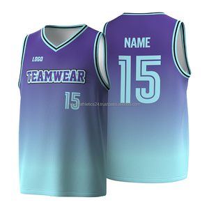 Maillot de basket-ball personnalisé à séchage rapide, respirant, athlétique, vente en gros - Product Image 1