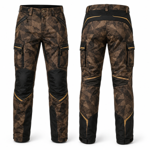 Pantalones de Caza MEGAMAPLE para Hombre, Invierno, Estampado de Camuflaje, Soft Shell, Transpirables, Sin Mangas, Casuales, Impermeables, Forro de Poliéster - Product Image 1