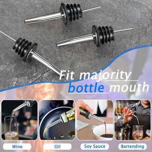 Top Selling Stainless Steel Pour Spouts for Liquor Bottles Metal Stopper Pourers for Bar Accessories for Leakproof Access - Product Image 3