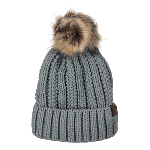 Gorro de Invierno Texturizado con Pompón Decorativo para Actividades al Aire Libre Unisex, Viajes y Uso Cómodo en Temporada - Product Image 4