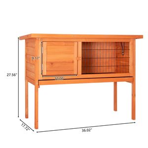 Gabbie per Animali Impermeabili in Legno, Pollaio a Piano Singolo, Gabbia per Galline, Gabbia per Polli, Conigliera Natura - Product Image 5