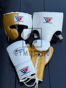 GYMSTERO - Juego de Boxeo de Piel de Vacuno Genuina de Alta Calidad Hecho a Medida, Guantes de Boxeo Profesionales con Cordones Ajustables - Product Image 5