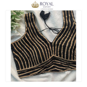 เสื้อผู้หญิงดีไซน์ใหม่ ราคาขายส่ง ผ้าไหมแท้ งานปักมือทั้งตัว เปิดหลัง สวยงาม ราคาประหยัด - Product Image 2