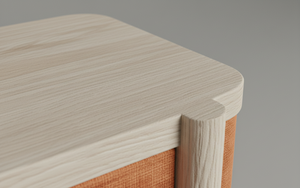 Modern 2 Door Solid Oak Sideboard Cabinet <b>for</b> Living Room-Water Resistant <b>Storage</b> with Minimalist Design - Product Image 6