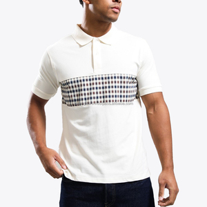 T-shirt décontracté d'été pour homme, col rond, respirant, séchage rapide, anti-plis, léger, en soie/coton brodé - Product Image 1