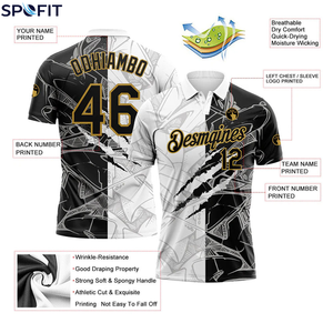 OEM ODM Custom Design 3D Pattern Sublimation <b>Sports</b> Performance Golf <b>Polo</b> Shirts Men Women Sportswear <b>Polo</b> Shirt - Product Image 5