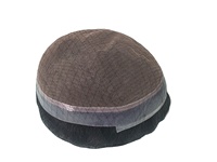 Perruque pour hommes de qualité supérieure Kinky Straight Remy Hair Toupee 100% Densité Meilleurs cheveux pour hommes