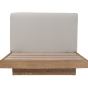 Base de Cama Moderna Tapizada con Plataforma de Madera y Cabecera de Tela, Muebles de Dormitorio para Hotel o Villa - Product Image 3