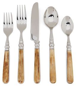 Raw Vintage Ivory Handle <b>Steak</b> <b>Knives</b> <b>Set</b> With Metal Blades Salad Tools Collection For Minimalist Dining Service Decor - Product Image 3