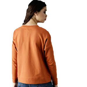 Sweat-shirts surdimensionnés à demi-zip avec broderie personnalisée pour femmes, sweat-shirt ample en coton polaire de haute qualité pour femmes - Product Image 2