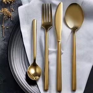 Modern Kitchen Dining <b>Flatware</b> Stainless Steel Cutlery Set Perfect for Trendy Table Styling - Product Image 4