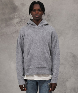 Oversized Custom logo OEM 400GSM Private Label 100% Cotton <b>Acid</b> Wash French Terry Heavyweight streetwear <b>Drop</b> Shoulder Hoodies - Product Image 4