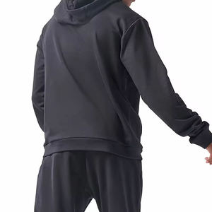 Sweat-shirt à capuche personnalisé pour homme en molleton bouclette coupe décontractée – Fournisseur en gros - Product Image 3