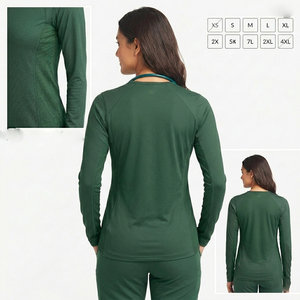 Ropa Interior Médica para Mujer |   Camiseta Interior de Enfermera Tejida Ecológica |   Camisetas Protectoras de Manga Larga con Logotipo Personalizado - Product Image 2