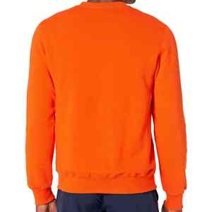 Sudadera de seguridad reflectante de alta visibilidad de manga larga para hombre, amarilla, precio económico, con correa naranja, logotipo, cinta de color Glory y material azul marino. - Product Image 2