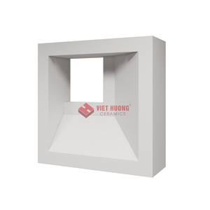 Carreaux pleine masse Breeze Cement Block pour murs d'accentuation intérieurs, couleur blanche, Vietnam - Product Image 1