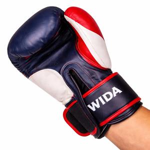 Guantes de Boxeo Muay Thai Profesionales con Logotipo Personalizado, de Cuero, Antideslizantes, con Correa de Muñeca Ajustable, Cómodos y de Secado Rápido, para Artes Marciales - Product Image 4