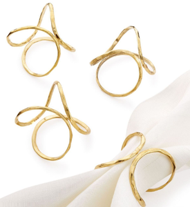 Wholesale Creative Gold Finished Custom Shape <b>Party</b> <b>Table</b> Centerpiece Restaurant Hotel <b>Table</b> Customized Design Napkin Ring - Product Image 1