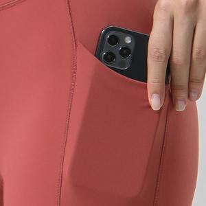 Wholesale <b>Pockets</b> Mid Waist Quick Dry Breathable Women <b>Leggings</b> Workout Running Fitness Women <b>Legging</b> - Product Image 6
