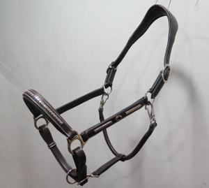 Halter anatomique en cuir de bride indienne de haute qualité avec rembourrage souple Style de selle occidentale en laiton massif - Product Image 2