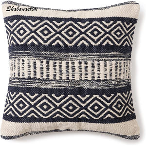 Boho coton housse de coussin à la main pour lit canapé décor à la maison personnalisé laine taie d'oreiller enfants chambre taie d'oreiller - Product Image 1