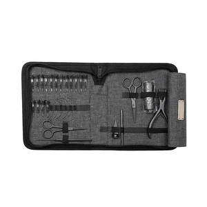Kit d'outils élégants pour extensions capillaires avec perles, pinces, outils de séparation, pinces de pose pour extensions de cheveux naturels en acier inoxydable - Product Image 4