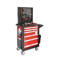 Boîte à outils FIXMAN, chariot à roulettes avec accessoires, chariot professionnel à 7 tiroirs, chariot à outils en métal pour atelier, garage, réparation automobile