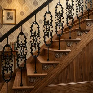 Barandilla de Hierro Premium con Diseño Decorativo Elegante para Escaleras, Balcones, Jardines, Viviendas Residenciales y Edificios Comerciales - Product Image 3