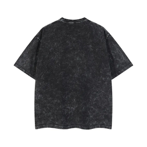 เสื้อยืดคอตตอนสีดำไซส์ใหญ่ แขนครึ่งตัว สำหรับออกกำลังกาย ผู้จำหน่ายเสื้อผ้ากีฬา เสื้อยืดคอกลมไซส์ใหญ่ ทรงหลวม พิมพ์ลาย - Product Image 6