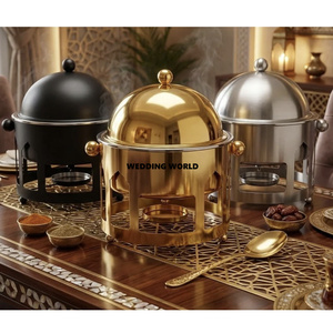 Latest Collection Of Metal Food Warmer For For Royal Weddings <b>Table</b> Ware Dinnerware Supplies Metal Food Warmer - Product Image 6