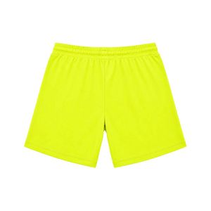 <b>Men's</b> Neon <b>Yellow</b> Quick Dry Mid Waist Drawstring Casual <b>Shorts</b> Knitted Polyester Solid Color Workout Wear Pockets 180g - Product Image 6