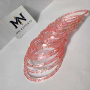 Ensemble de bracelets Jhumki circulaires style ange rose faits à la main en cachemire, pour mariages et fêtes, prix de gros premium, artisanat en verre - Product Image 4