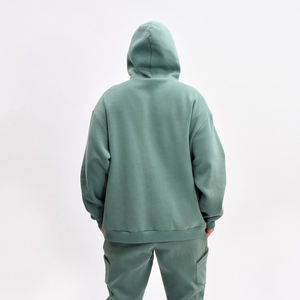 เสื้อฮู้ดดี้ผ้าฟลีซโพลีเอสเตอร์/คอตตอนทรงปกติสำหรับฤดูหนาว ผลิตตามสั่งจากโรงงาน น้ำหนัก 500gsm-480gsm คอกลม พิมพ์ลายพัฟ - Product Image 5