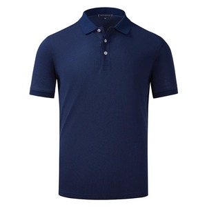Polo para Hombre, Elegante y Casual, con Patrón Liso, Manga Corta, Antiarrugas, de Algodón Jersey, para Golf - Product Image 2