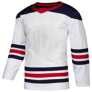 Nouveau Maillot de Hockey sur Glace 2026 en Twill Brodé 3D Unisexe, Faible MOQ, OEM, Qualité Supérieure, Personnalisable, en Coton/Fibre de Bambou Respirant - Product Image 1