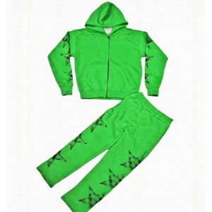 Conjunto Deportivo Personalizado para Adultos, Sudadera con Cremallera y Pantalones Deportivos, Felpa de Algodón, Ropa Deportiva Estampada, Traje de Entrenamiento, OEM al por Mayor - Product Image 3