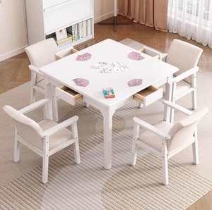 Table carrée moderne pour balcon extérieur – Mobilier de patio imperméable et résistant aux intempéries - Product Image 3