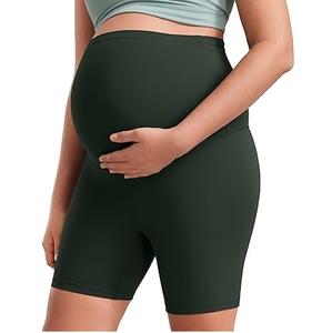 Nueva Llegada, Shorts de Ciclismo y Yoga Personalizados al por Mayor para Niñas, Shorts de Maternidad y Embarazo, Shorts de Ciclismo de Cintura Alta - Product Image 6