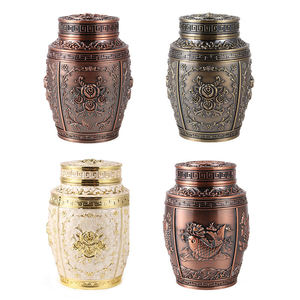 Luxury Stainless Steel Cremation Urn Floral <b>Keepsake</b> <b>Ashes</b> Memorial Jar <b>for</b> Burial Niche Columbarium - Product Image 6