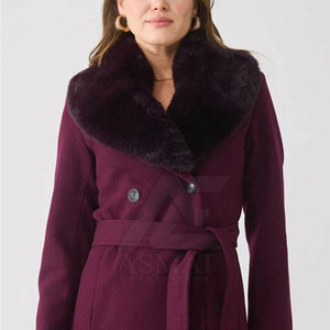 Manteau long élégant et décontracté pour femme en mélange de laine, chaud et idéal pour l'hiver, style professionnel et quotidien - Product Image 3