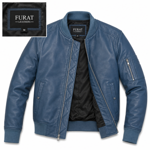 Chaqueta de Cuero Negra Germain OEM para Hombre, Estilo Casual, Cuello Alto, Cierre de Cremallera, Resistente al Viento, Transpirable y Ecológica - Product Image 4