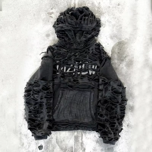 Sudadera con Capucha de Moda con Diseño de Agujeros, Esencial para las Tendencias, con Encanto Único, Liderando la Nueva Tendencia de la Moda Internacional, Sudadera Básica - Product Image 2