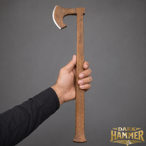 Hacha de madera artesanal vikinga para entrenamiento y práctica, ideal para personalizar como regalo y el mejor regalo para hombres. - Product Image 1