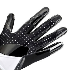Gants de football américain haut de gamme, tendance, tailles personnalisées, à doigts entiers, respirants, souples, en cuir, coupe-vent - Product Image 3