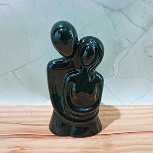 Pottery Ceramic Art Deco Couple Showpiece Romantic Home <b>Decor</b> Statue Handcrafted for Figurine Pop Art Eco-Friendly Living Room - Product Image 2