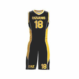 Conjunto de Uniforme de Baloncesto, Camiseta y Pantalones Cortos, Ropa Deportiva Ligera, Diseño Personalizado para Equipos, para Práctica, Competencia y Torneo - Product Image 4
