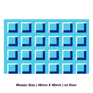 Carreaux de piscine au design complexe de style mosaïque traditionnel, finition brillante, antidérapants, pour les murs extérieurs et intérieurs des villas, utilisation en appartement - Product Image 6