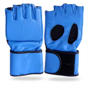 Guantes Profesionales de Entrenamiento para MMA y Kickboxing, de Cuero PU, con Absorción de Humedad, Cierre de Cordones para Muñeca, Personalizables, Pakistán - Product Image 2
