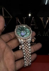 Reloj de Lujo para Hombre con Diamantes Moissanite de Alta Demanda, Piedras VVS, Colección de Joyería Hip Hop Disponible para la Venta - Product Image 5